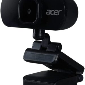 Acer Full HD USB Streaming 2MP Webcam | 1080P HD | 360° Rotation | Digital Microphone | Plug & Play for Desktop or Laptop PC | Stream for Zoom, Skype, Facetime, YouTube | Conference Calls & MS Teams