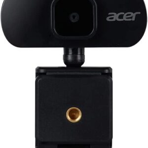 Acer Full HD USB Streaming 2MP Webcam | 1080P HD | 360° Rotation | Digital Microphone | Plug & Play for Desktop or Laptop PC | Stream for Zoom, Skype, Facetime, YouTube | Conference Calls & MS Teams