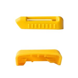 SKCMOX Tool Holders Battery Holders Mount for Dewalt 20V Battery Drill Tool Yellow 10pcs tool holders and 10 pcs battery holders