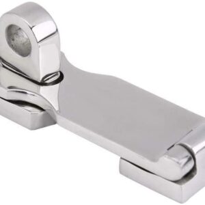 ISURE MARINE Grade Stainless Steel 3" Heavy Duty Door Hasp with Turning Padlock Eye Mount with Screws