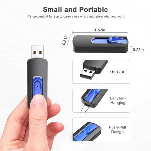 32GB USB 2.0 Stick 10 Pack, MONGERY Retractable USB Memory Flash Drive USB 2.0 Stick 32GB Thumb Drive USB Drive with LED Indicator for Data Storage Jump Drive (32GB 10Pack Mixcolor)