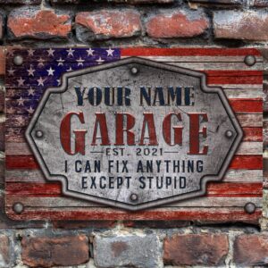 garage sign | personalized | vintage american theme