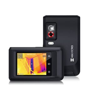 hikmicro thermal camera pocket2 256 x 192 ir resolution thermal imaging camera with 8mp visual camera, 25 hz, wi-fi, 3.5" touch screen thermal imager, ip54, -4°f~752°f