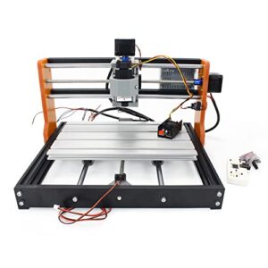 CNCTOPBAOS 2 in 1 CNC 3018 Pro with 5.5W 5500mW Module Offline GRBL Controller DIY Mini CNC Router Kit 3 Axis Desktop Acrylic PVC PCB Wood Milling Engraving Machine Limit Switches Emergency Stop