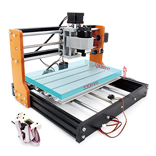 CNCTOPBAOS 2 in 1 CNC 3018 Pro with 5.5W 5500mW Module Offline GRBL Controller DIY Mini CNC Router Kit 3 Axis Desktop Acrylic PVC PCB Wood Milling Engraving Machine Limit Switches Emergency Stop