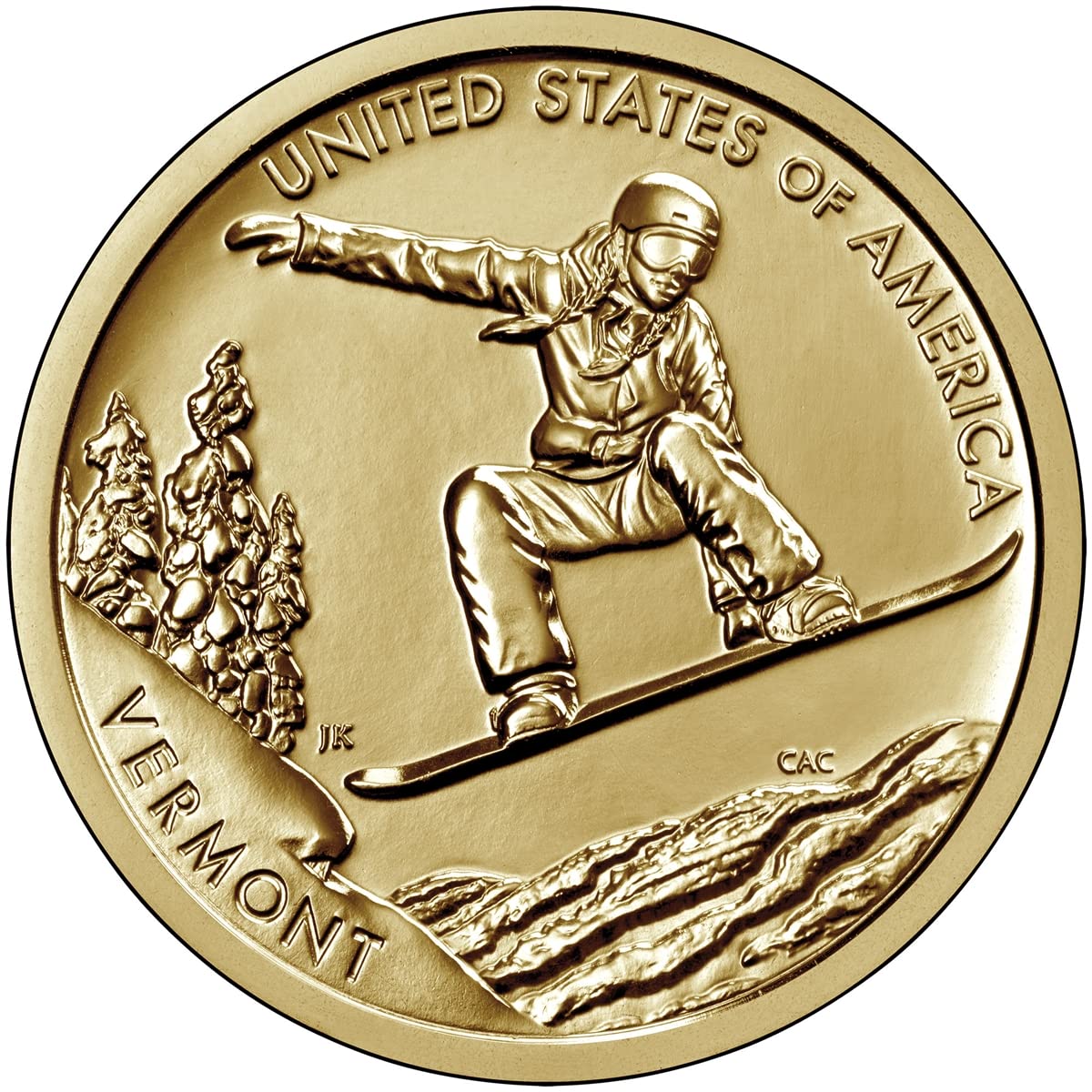 2022 P, D American Innovation Vermont - Snowboarding - $1 Coin - P and D 2 Coin Set Dollar US Mint Uncirculated