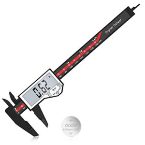 digital caliper, ip54 waterproof caliper measuring tool, electronic micrometer vernier caliper with large lcd screen, automatic shutdown function, inch and millimeter conversion (6 inch /150mm)