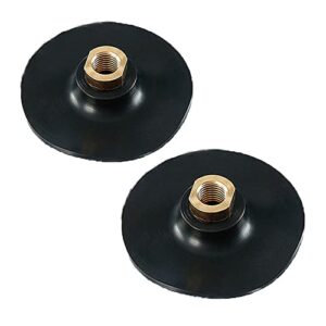 hook and loop backer pads,4 inch hook and loop backing pad for grinder (2pcs-4"-arbor 5/8"-11 flexible)