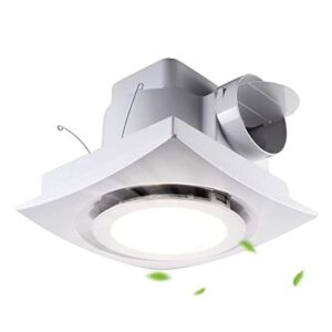 bathroom exhaust fan with led light ultra quiet 1.0 sones ceiling mount exhaust ventilation fan 110 cfm for home bathroom office hotel