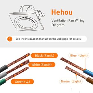 Bathroom Exhaust Fan With LED Light Ultra Quiet 1.0 Sones Ceiling Mount Exhaust Ventilation Fan 110 CFM for Home Bathroom Office Hotel
