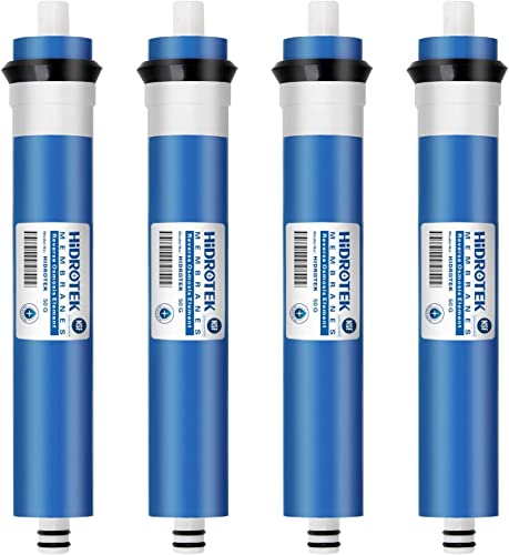 Geekpure Reverse Osmosis RO Membrane 50 GPD -NSF Certificated-Water Filter Replacement -Pack 4