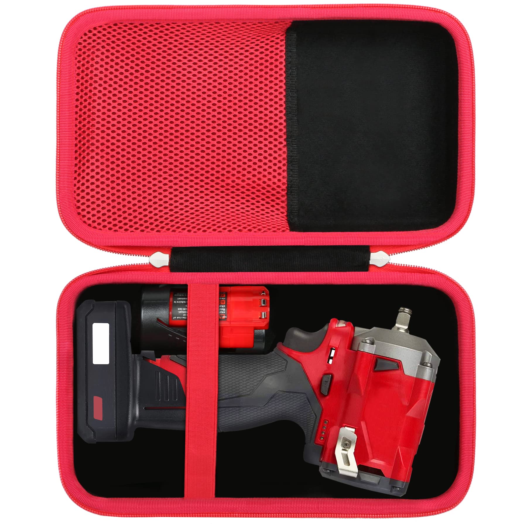 khanka Hard Storage Case Replacement for Milwaukee 2554-20 M12 Fuel Stubby 3/8" Impact Wrench, Case Only