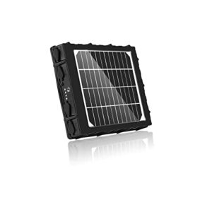 TKKOK Trail Camera Solar Panel 10000mAh 3W Supporting 12V/2.3A 9V/3A 6V/3.6A for All 3G 4G Hunting Game Camera or Deer Feeder