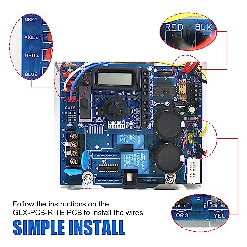 FARAMZ GLX-PCB-RITE Main Printed Circuit Board Replacement Compatible with Hayward Goldline AquaRite Salt Chlorine Generators