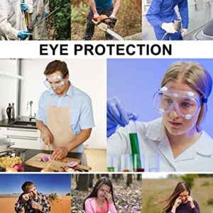 MELASA Safety Goggles ANSI Z87.1, Anti-Fog Protective Lab Goggles, Eye Protection Goggles, Adjustable,Lightweight