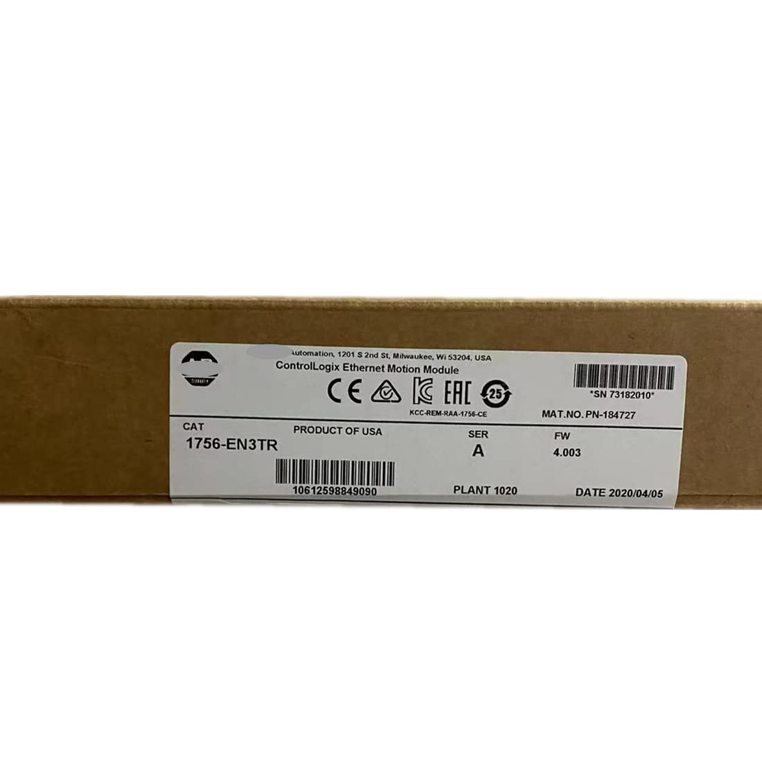 1756-EN3TR PLC EtherNet/IP Communication Module Sealed in Box 1 Year Warranty