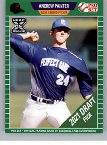 2021 pro set green #ps20 andrew painter xrc rc rookie baseball trading card