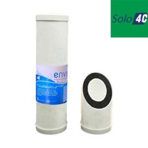 Envig Solo Clear 4C Under Sink Water Filter, Direct Connect, Premium Catalytic Carbon for Chloramine & Hydrogen Sulfide Reduction, Standard Filter Housing