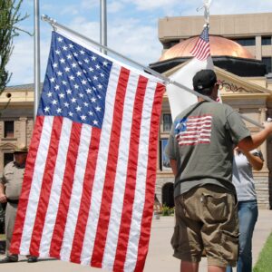 American Flag 3x5 FT 210D For Outside 100% Made In USA Most Durable, Heavy Duty, Luxury Embroidered Star with Brightly Colored Brass Grommets Premium US Flag (3x5 Ft)