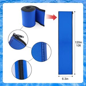 Pool Handrail Cover, Rail Grips Pool Hand Rail Covers with Zipper, Safety Grip Sleeve for Swimming Pool Inground Ladder Handles Hand Railing Covers -Blue, 10 Feet