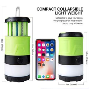 LED Camping Lantern & Bug Zapper & Flashlight 3-in-1, Rechargeable Mosquito Zapper, Portable Compact Camping Gear with Magnetic Base for Outdoors