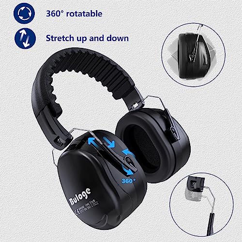 Ear Protection for Shooting, Noise Cancelling Headphones Autism, Adjustable Noise Cancelling Ear Muffs for Adults, Earmuffs Hearing Protection for Shooting Range, Effective Shooting Ear Protection