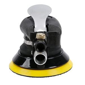 5-Inch Self-Vacuuming Air Random Orbit Sander,Dual Action Palm Sander with Hose and Dust Bag for Car, Wood Wax, Metal Work