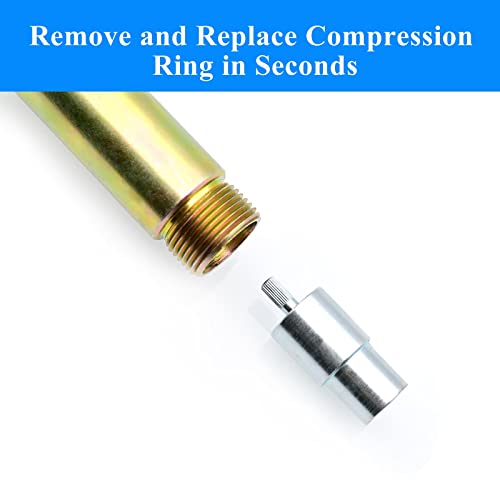 Compression Sleeve Puller - Remove Nut & Ferrule of Pipe 03943 - Sleeve Remover for 1/2-Inch Compression Fittings Only - Plumbing Tools Compression Ring Removal Tool - Corroded & Frozen Supply Stops