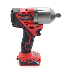 FSYAO 18V 1/2 inch cordless impact wrench-brushless, 500 ft-lbs maximum torque, 4-speed adjustment, automatic start and stop.(Main unit only, no battery).