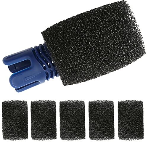 Tail Sweep Pro with Scrubber, Tail Sweep Pro TSP10S Replacement for Polaris 280, 380, 360, 3900 Sport, 180, 1 Tail Sweep Pro with 6 Foam Scrubber for Polaris Three Wheel Pressure Cleaners