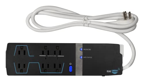 ELAC Protek 6 Outlet Smart Surge Protector/Power Conditioner with Wi-Fi/Alexa