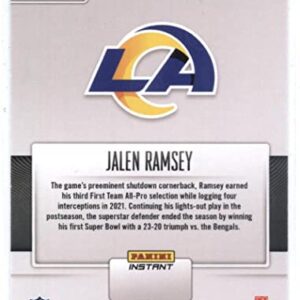 2022 Panini Super Bowl LVI Champions #23 Jalen Ramsey Los Angeles Rams NFL Football NM-MT