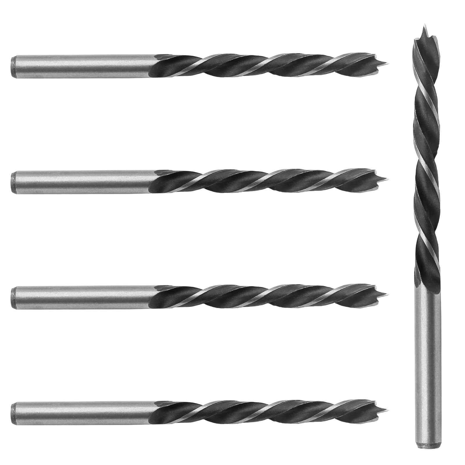 Bivethoi 5pcs 7mm Drill Bit Brad Point Drill Bits for Woodworking, Wood Drill Bits High Carbon Steel Drilling Tool, Metric Drill Bits for Softwood Hardwood Plywood Acrylic Plastic