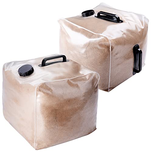 2 Pack Heavy Duty Pool Weight Plastic Sand Bags, Universal Pool Weight for Above Ground Entry Systems, Steps and Ladders