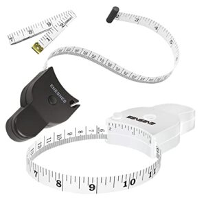 3pcs tape measure body measuring tape 60inch (150cm), retractable measuring tape for body measurement & weight loss, accurate body tape measure for fitness, tailor, sewing, handcrafts, clothes