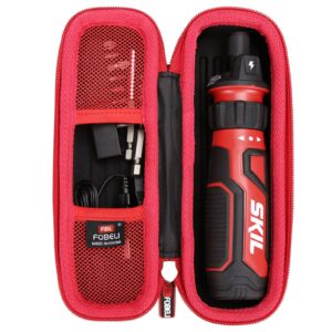 fblfobeli hard carrying case compatible with skil rechargeable 4v cordless screwdriver sd561201, eva portable storage tools bag (case only)