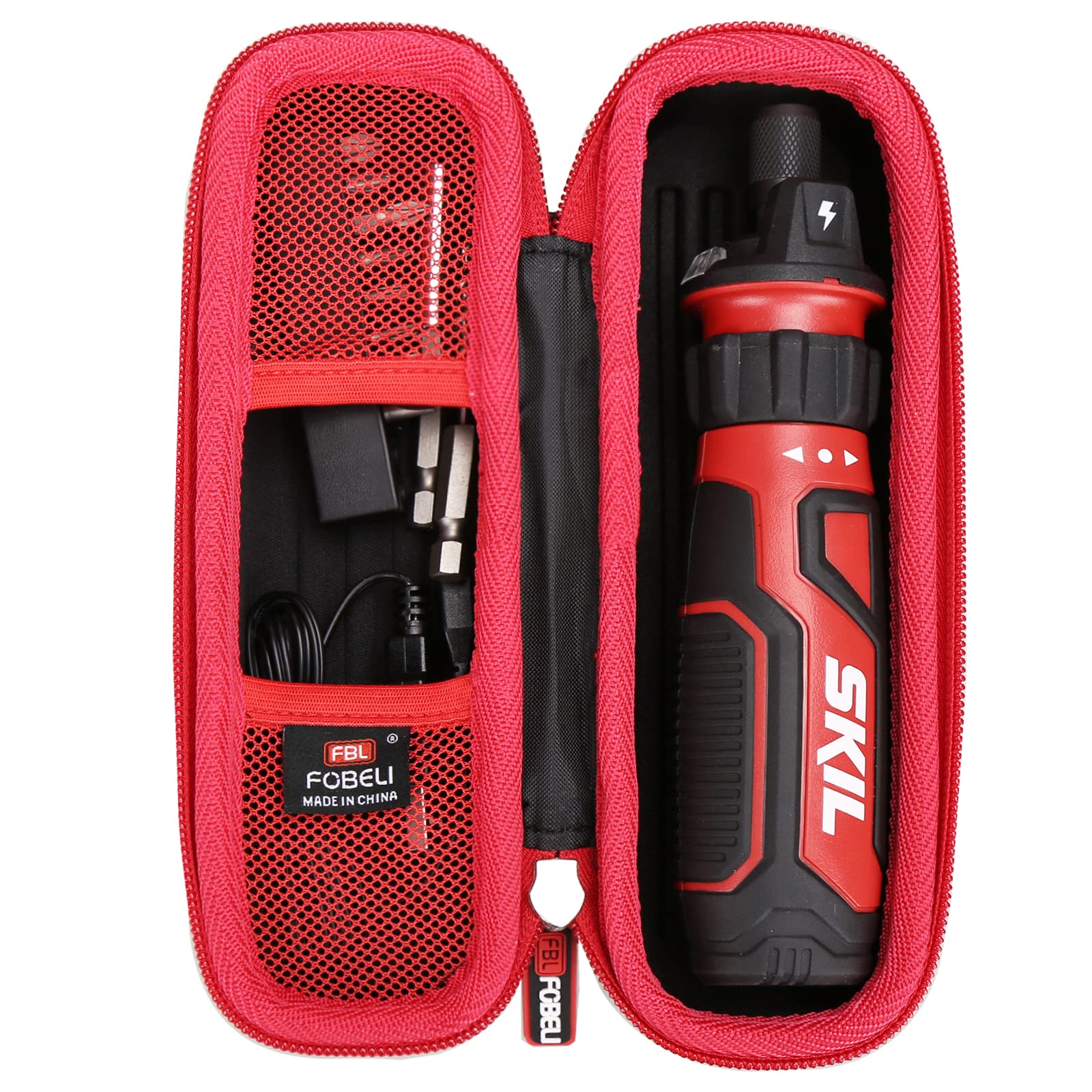 FBLFOBELI Hard Carrying Case Compatible with SKIL Rechargeable 4V Cordless Screwdriver SD561201, EVA Portable Storage Tools Bag (Case Only)