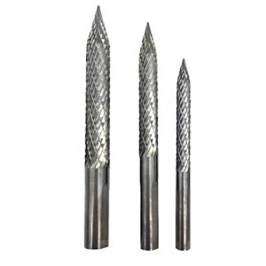 tire repair carbide cutter, roujiatk carbon steel nail mushroom drill reamer bit carbide cutter solid rotary burrs shanks patch plug repair tools-t3