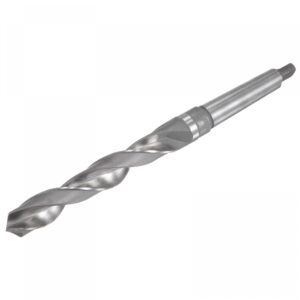 uxcell 21.5mm high-speed steel twist bit extra long drill bit with mt2 morse taper shank, 240mm overall length