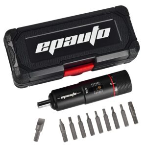 EPAuto Torque Screwdriver Wrench With Interchangeable Bits for Bike, Firearms 10 to 65 in-lbs