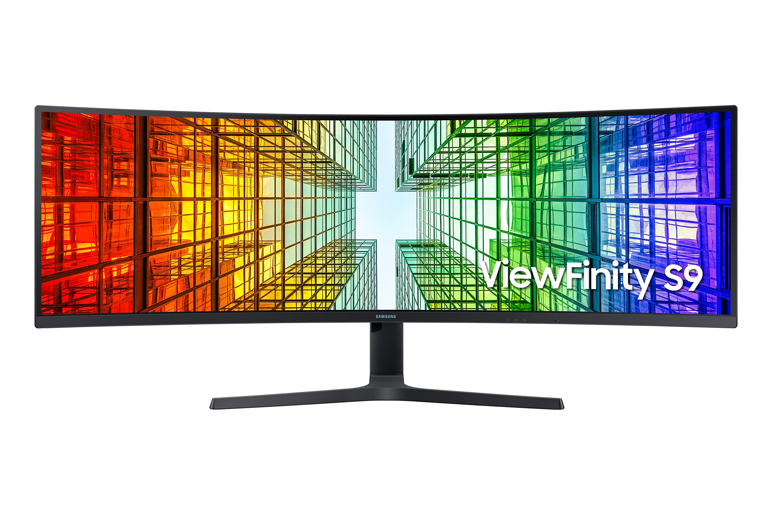 SAMSUNG 49" S95UA Super Ultrawide Dual QHD Monitor, 4ms, QLED, HDR400, USB-C, USB Hub, 120Hz, Height Adjustable Stand, LS49A950UINXZA, 2022, Charcoal Black