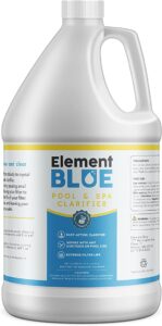 element blue - pool and spa clarifier - clears and prevents cloudy water - for fountains, pools, hot tubs, and spas - fast-acting water clarifier - 64 oz