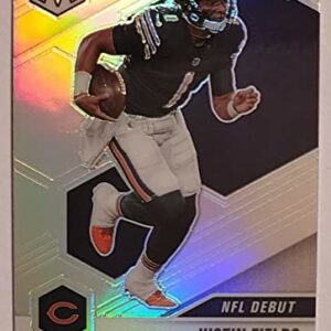 2021 Panini Mosaic Justin Fields NFL Debut Silver Prizm Refractor Rookie Card