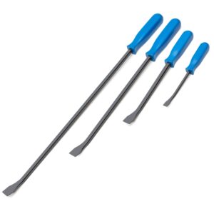 rotation angled tip handled pry bar set, 4-piece (8, 12, 18, 24 in.)