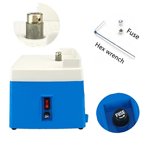 SYLPHID Portable Mini Glass Grinder 110V Stained Grinder Machine for Diamond Ceramic Shell Art DIY, Free 5/8'' Grinder Bits Included