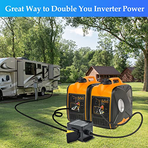 Briidea 30-AMP 3600-Watt Generator Parallel Kit for Inverter Generators, Compatible with WEN Generators, RV Ready