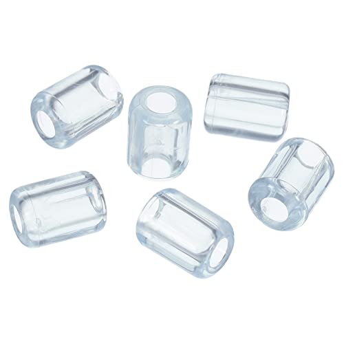 MECCANIXITY Kitchen Sink Rack Feet 5mm ID x 10.5mm OD PVC Sink Replacement Feet for Protective Sink Grid, Clear Pack of 40