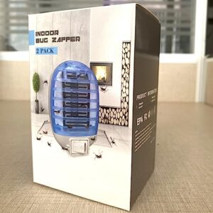 Indoor Bug Zappers, Electronic Insect Killer Fly Insect Trap Plug-in Mosquitoes Killer Mosquito Zapper with Blue Lights for Living Room,Kitchen,Bedroom,Baby Room,Office (5packs)