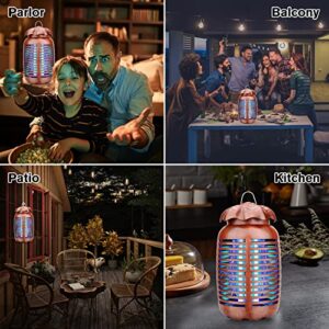 Protecker Bug Zapper, Electric Mosquito Zapper Repellent Mosquito Killer Indoor Outdoor Plug-in for Home， Fly Outdoor CatcherMosquito 2-1 bug zapper