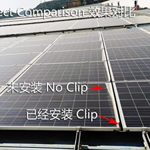 HZLH Solar Panels Water Drained Away Clip,Auto Remove Stagnant Water Build-up Near The Panel Edges. Plastic Clip to Clear Black 30mm、35mm、40mm、45mm、50mm T35